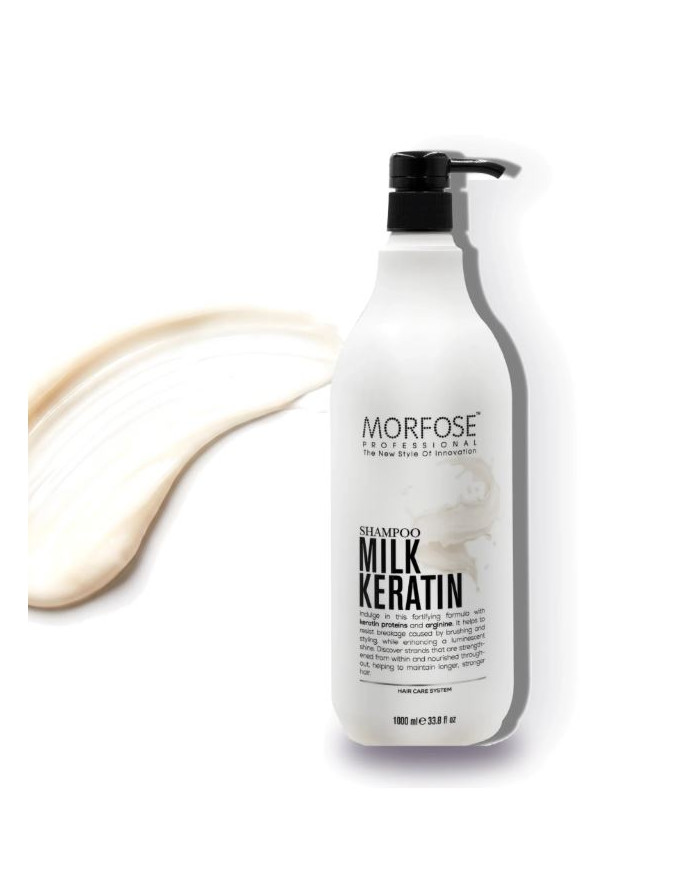 Morfose Milk Keratin Shampoo 1L | Shampooing Lissant