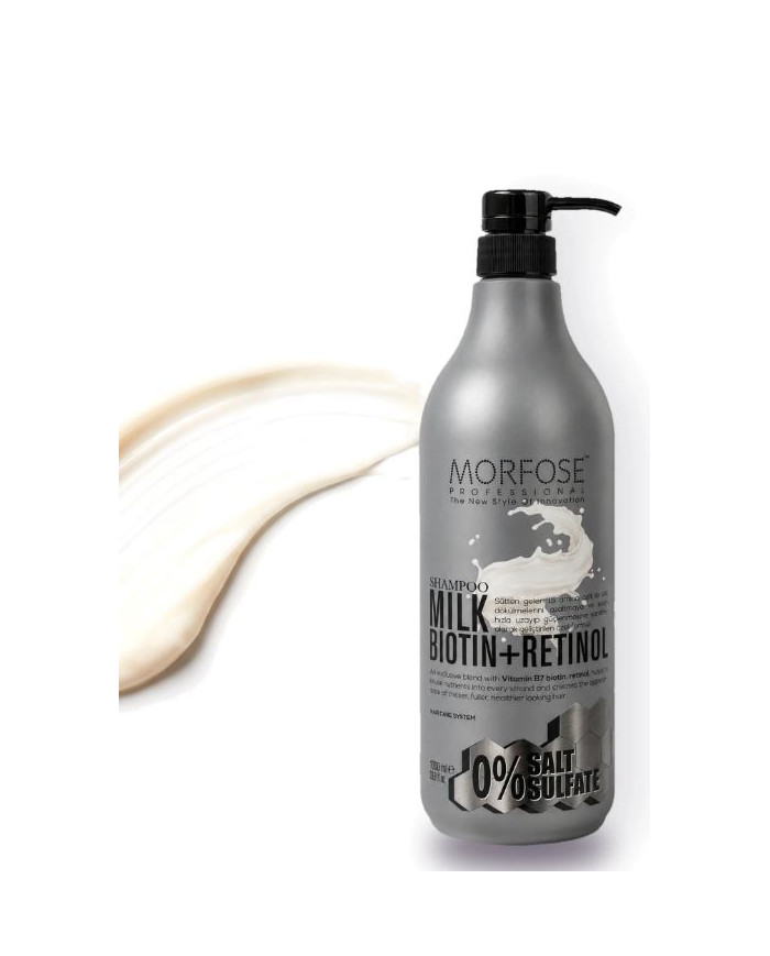 Morfose Biotin Retinol Shampoo 1L | Sans Sulfate & Sel