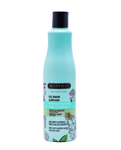 Morfose Quinoa & Hemp Shampoo 500ml | Cheveux Gras | Cherry Beauty Tunisie