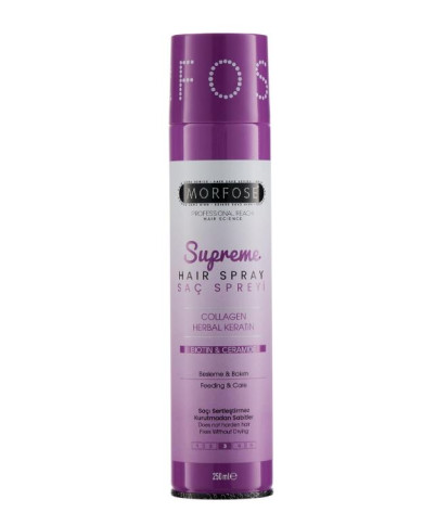 Morfose Supreme Hair Spray 250ml | Fixation Niveau 3