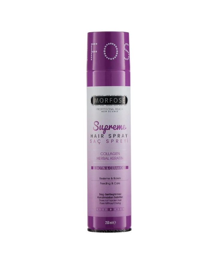 Morfose Supreme Hair Spray 250ml | Fixation Niveau 3