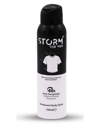 storm Black & White Déodorant Homme 150ml | Tunisie