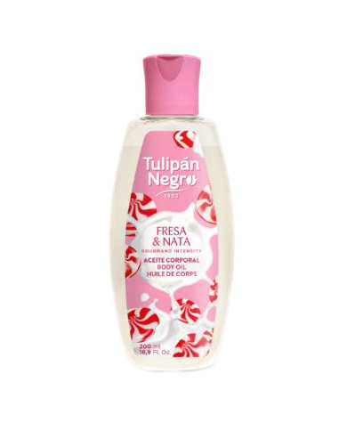 Tulipan Negro Body Oil Fresa Nata 200ml | Huile Corps | Cherry Beauty Tunisie