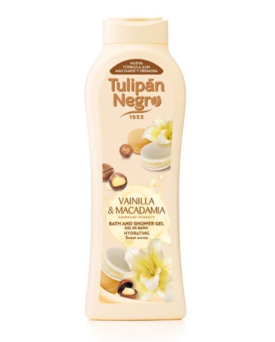 Tulipan Negro Gel Douche Vanille Macadamia 650 ml | Cherry Beauty