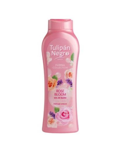 Tulipán Negro Gel Bain Rose Bloom 650 ml | Cherry Beauty Tunisie