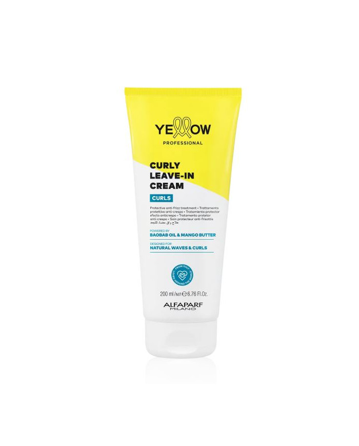 YELLOW Curly Leave-In Cream 200 ml | Crème Boucles | Cherry Beauty Tunisie