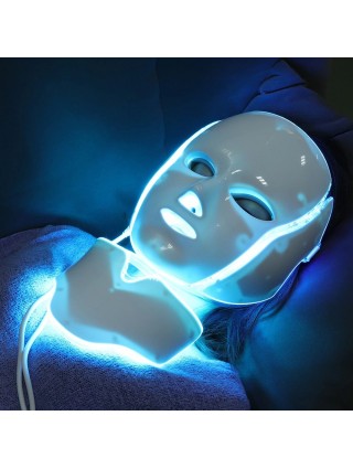 Masque LED - Luminothérapie - Visage et Cou - 7 Couleurs