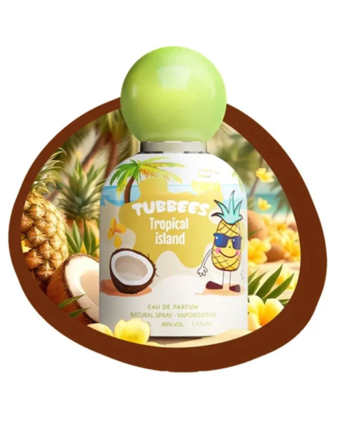 Tubbees Tropical Island 50 ml | Parfum Tropical & Gourmand | Cherry Beauty Tunisie
