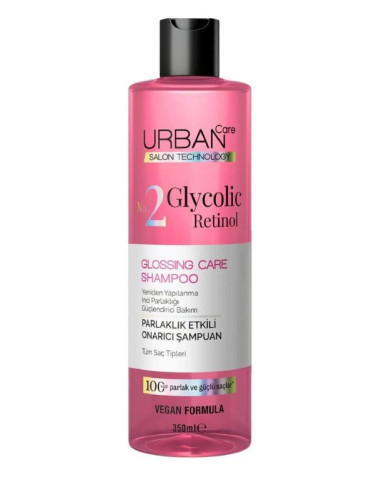 Urban Care Glycolic Retinol Shampooing 350 ml | Brillance & Réparation