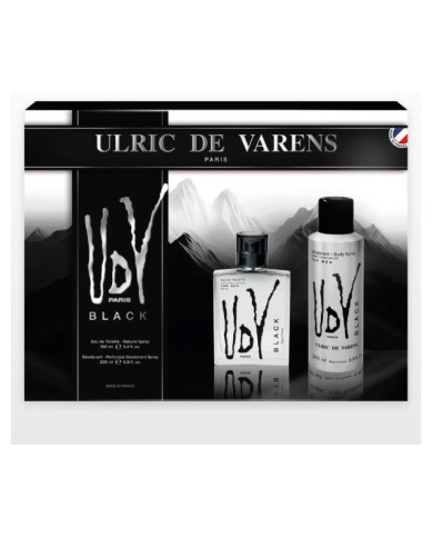 UDV Black Coffret Homme 100 ml + Déodorant 200 ml | Cherry Beauty Tunisie