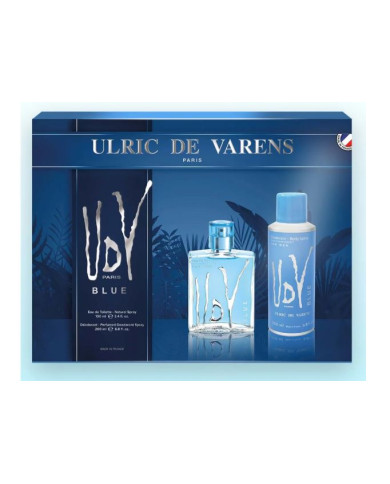 UDV Blue Coffret Homme 100 ml + Déodorant 200 ml | Cherry Beauty Tunisie
