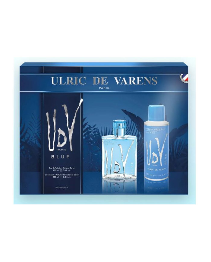 UDV Blue Coffret Homme 100 ml + Déodorant 200 ml | Cherry Beauty Tunisie