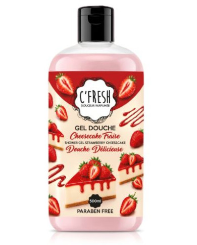 C'FRESH Gel Douche Cheesecake Fraise 500 ml | Cherry Beauty Tunisie