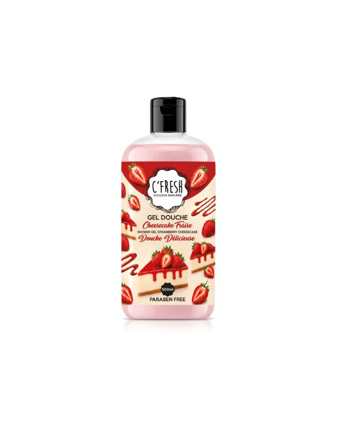 C'FRESH Gel Douche Cheesecake Fraise 500 ml | Cherry Beauty Tunisie