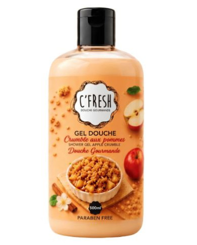 C'FRESH Gel Douche Crumble aux Pommes 500 ml | Cherry Beauty Tunisie