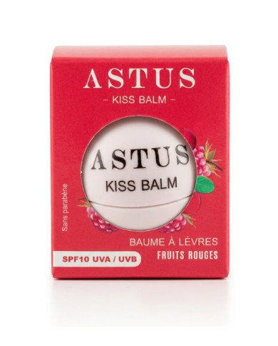 ASTUS KISS Balm Fruits Rouges SPF 10 | Baume Lèvres | Cherry Beauty Tunisie