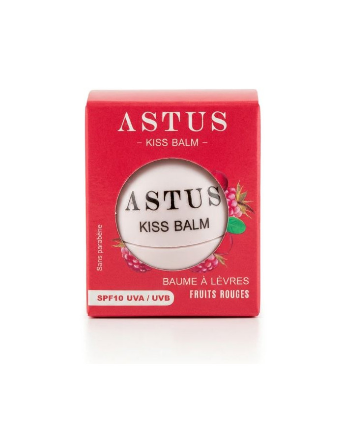 ASTUS KISS Balm Fruits Rouges SPF 10 | Baume Lèvres | Cherry Beauty Tunisie