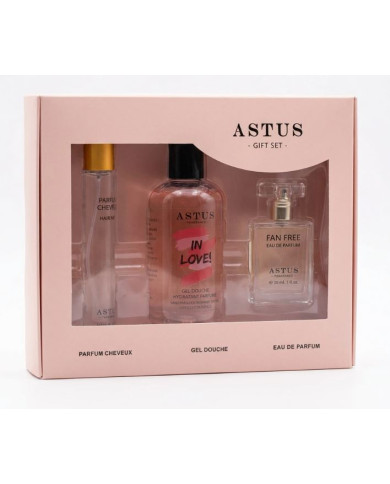 ASTUS Coffret FAN FREE 30ml | Parfum Femme & Hair Mist | Cherry Beauty Tunisie