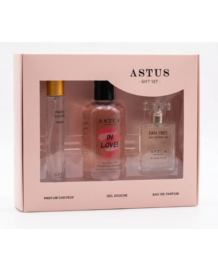 ASTUS Coffret FAN FREE 30ml | Parfum Femme & Hair Mist | Cherry Beauty Tunisie