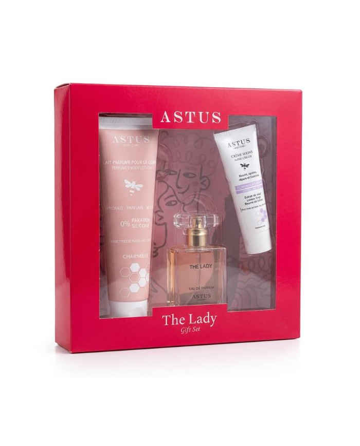 ASTUS Coffret The Lady | Parfum & Soins Corps | Cherry Beauty Tunisie