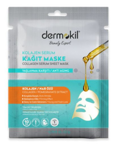 Dermokil Collagen Serum Sheet Mask 23 g | Masque Visage | Cherry Beauty Tunisie
