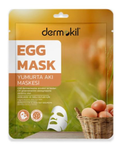 DERMOKIL Egg Sheet Mask 20 g | Masque Visage Hydratant | Cherry Beauty Tunisie