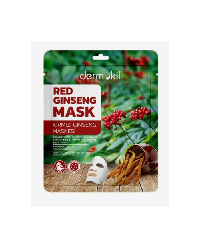 DERMOKIL Red Ginseng Mask 20 g | Masque Peaux Mixtes | Cherry Beauty Tunisie