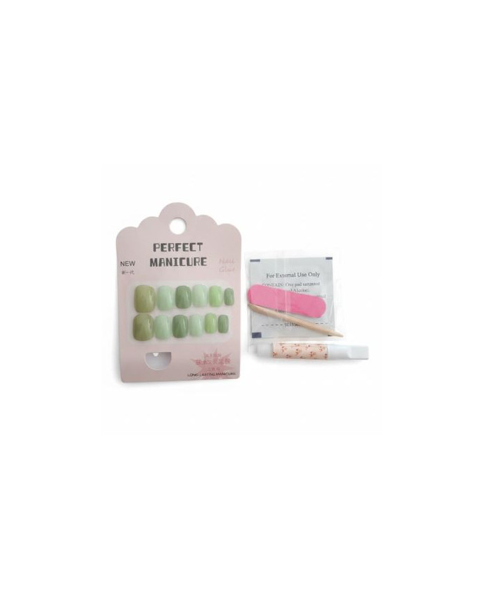 Press On Nails Forest 12 PCS | Faux Ongles | Cherry Beauty Tunisie