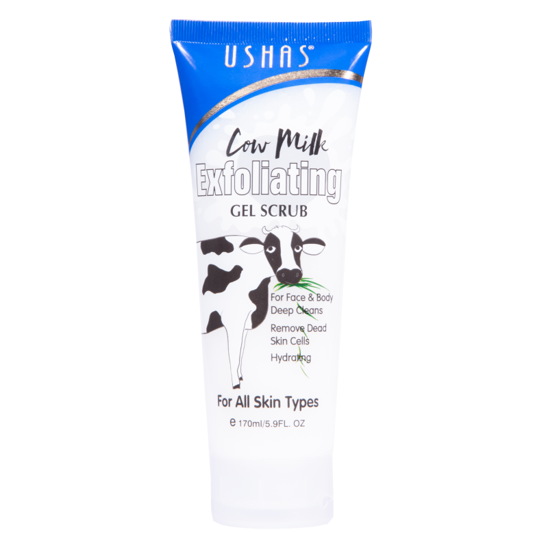 USHAS - Gel Exfoliant - Exfoliating Gel Scrub - Gommage Visage - Lait