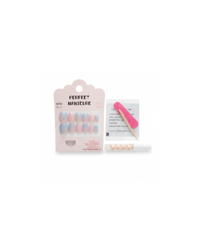 Press On Nails Galaxy 12 PCS | Faux Ongles | Cherry Beauty Tunisie