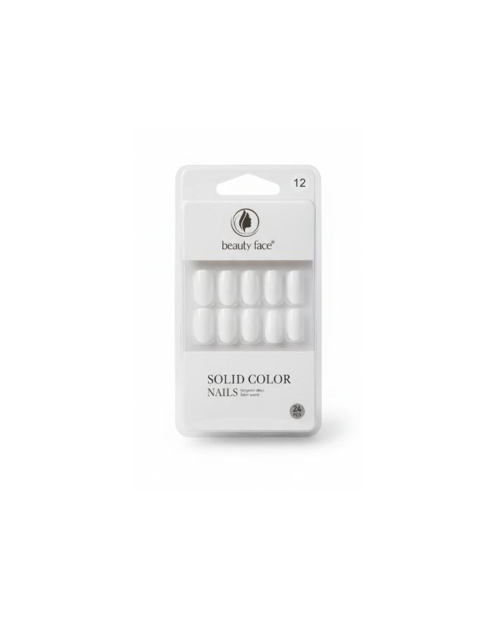 Beauty Face Press On Nails Blanc 24 PCS | Onglerie Tunisie