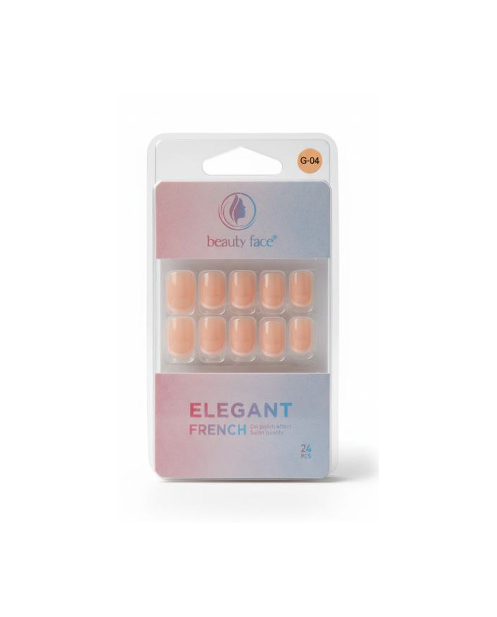 Beauty Face Press On Nails Elegant French 24 PCS | Cherry Beauty