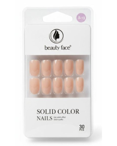Beauty Face Press On Nails Nude 30 PCS | Cherry Beauty Tunisie