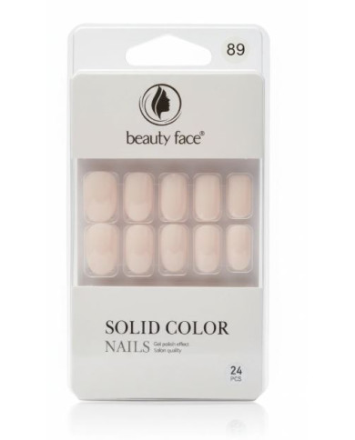 Beauty Face Press On Nails Ovale Milky 24 PCS | Cherry Beauty