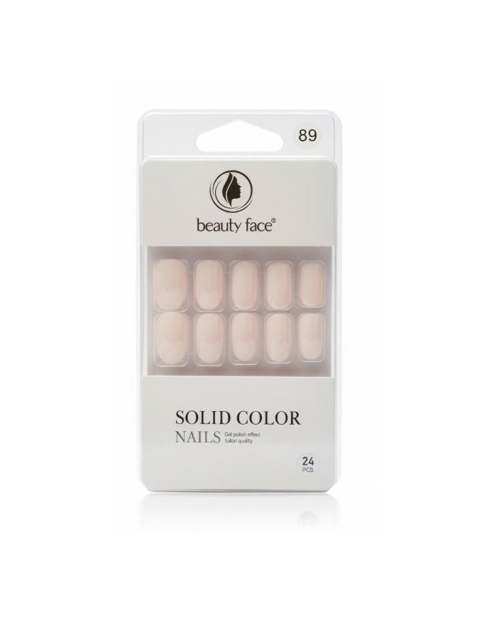 Beauty Face Press On Nails Ovale Milky 24 PCS | Cherry Beauty