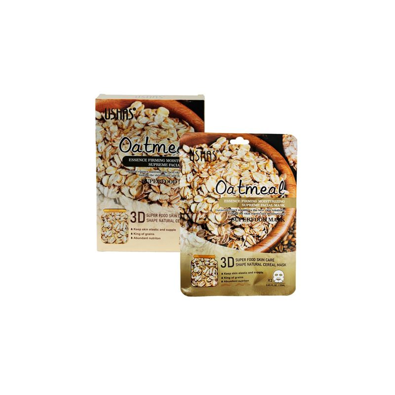 USHAS Masque Visage Flocon d'Avoine Tâches Anti Cernes Rides Eclat