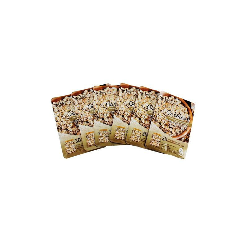 USHAS Masque Visage Flocon d'Avoine Tâches Anti Cernes Rides Eclat