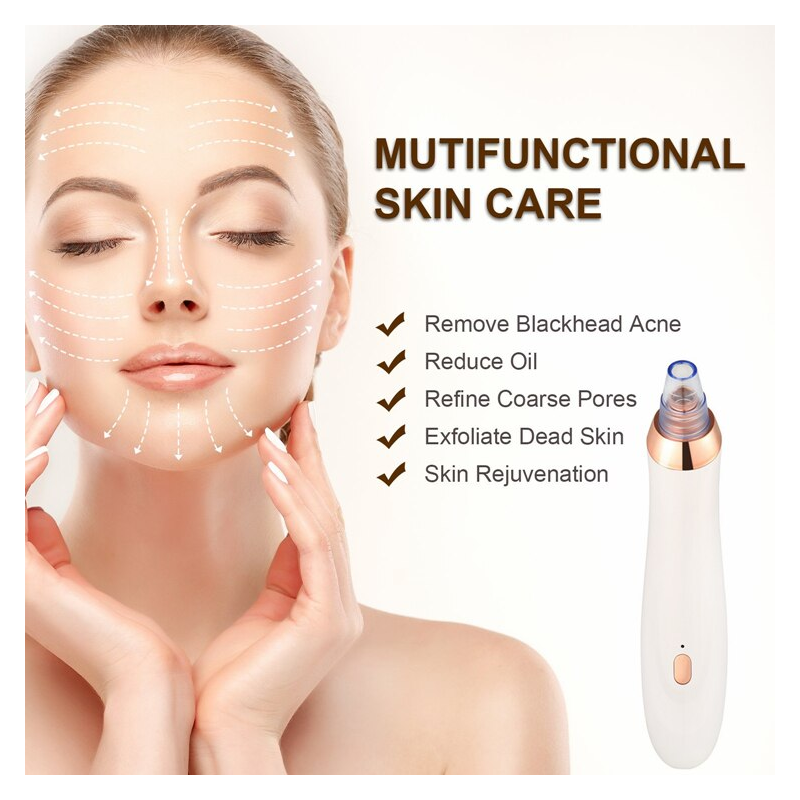 Aspirateur de Points Noirs et Sébum 4 en 1 - Soins de Visage