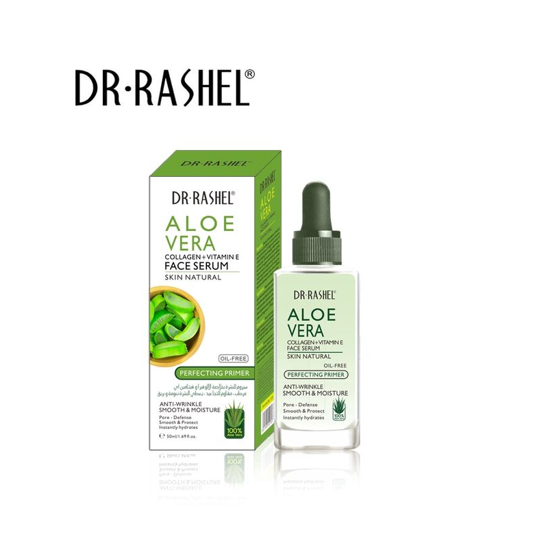 Dr Rashel Face Serum Aleo Vera - Collagène et Vitamine E - Anti Rides et Eclat
