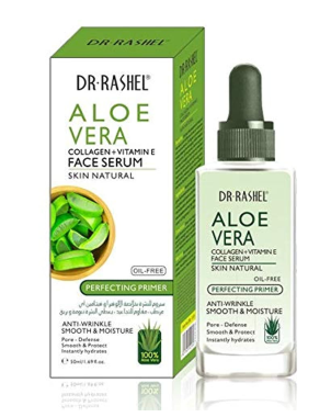 Dr Rashel Face Serum Aleo Vera - Collagène et Vitamine E - Anti Rides et Eclat