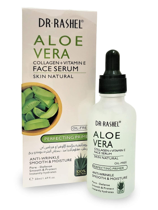 Dr Rashel Face Serum Aleo Vera - Collagène et Vitamine E - Anti Rides et Eclat