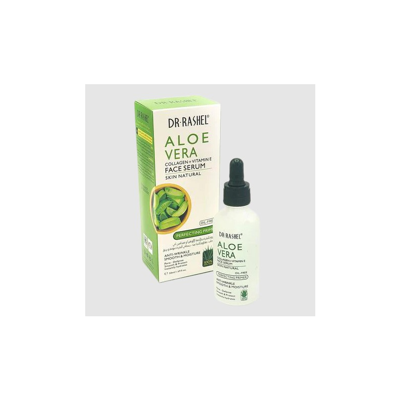 Dr Rashel Face Serum Aleo Vera - Collagène et Vitamine E - Anti Rides et Eclat