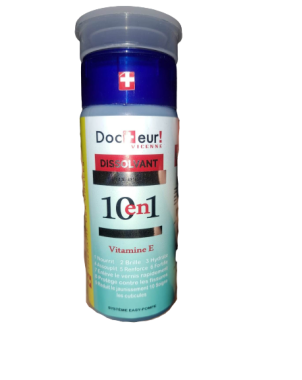 Doc+eur - Dissolvant Sans Acétone - Soins des Ongles - Vitamine E