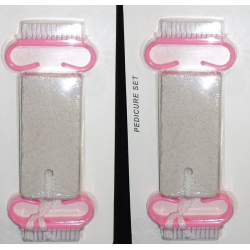 Outils Pédicure : Brosse Ongles + Râpe Pieds Anti - Callosités et Peau Morte