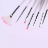 Pinceaux gel 7 pièces soins Onglerie gel uv design gel acrylique polygel