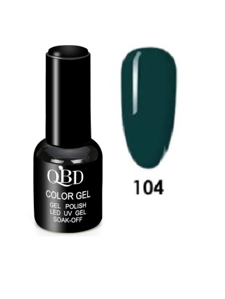 QBD Vernis Permanent Vert Foncé UV LED Soins Ongles Gel UV Onglerie