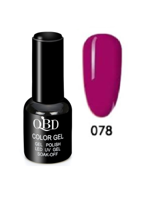 QBD Vernis Permanent Rose Indien UV LED Soins Ongles Gel Nail Art