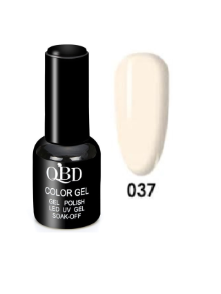 QBD Vernis Permanent Blanc Sale UV LED pour Soins Ongles Gel Nail Art