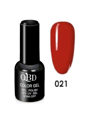 QBD Vernis Permanent Rouge vif UV LED pour Soins Ongles Gel Nail Art