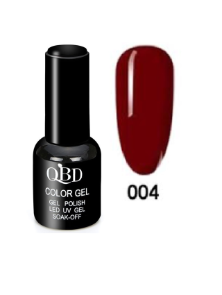 QBD Vernis Permanent Rouge Bordeaux UV LED pour Soins Ongles Gel Nails